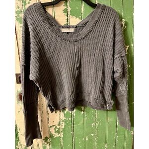 We The Free Boho Gray Crop Top size Small